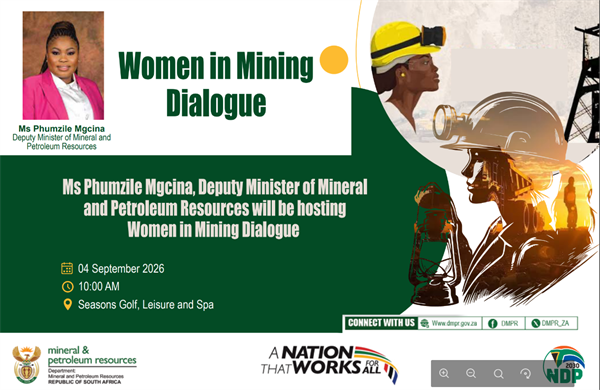 DEPUTY MINISTER PHUMZILE MGCINA TO HOST WOMEN IN MINING DIALOGUE